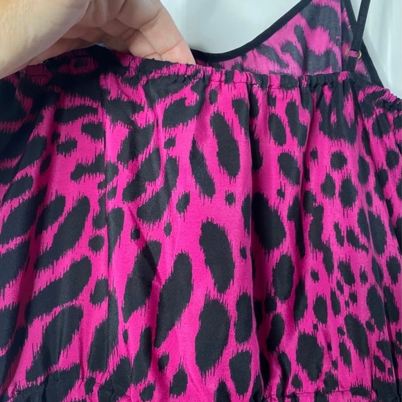 Michael Kors hot pink & black leopard jumpsuit! - Picture 3 of 7